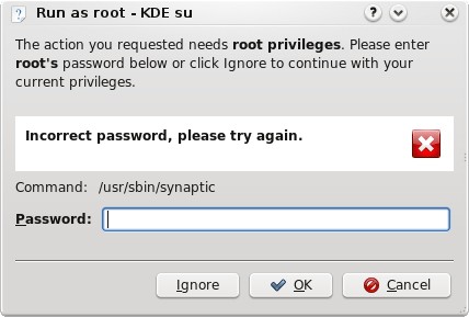 KDE refuses your password