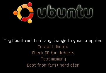 Ubuntu boot menu