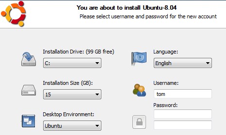 Wubi Ubuntu installer