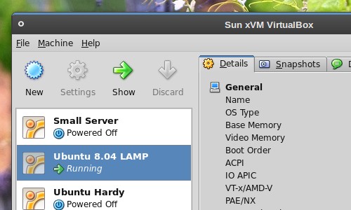 VirtualBox 2.1 in Ubuntu 8.10