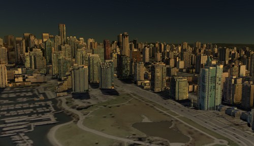 Vancouver in Google Earth