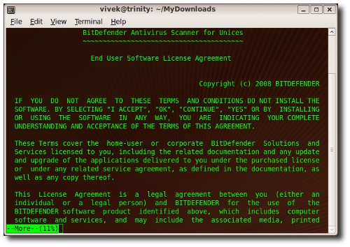 Installing BitDefender on Ubuntu