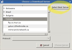 Find the Fastest Repository in Synaptic