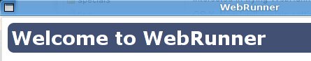 WebRunner Welcome