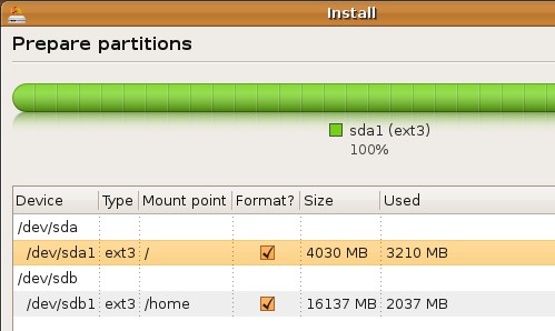 partitioning the Eee PC