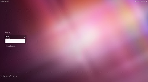 Ubuntu 11.10 Beta 2 login