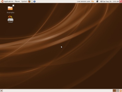 Ubuntu 7.10 Beta desktop