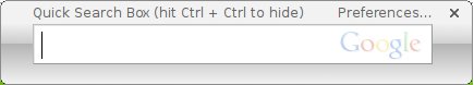 Google Desktop search box