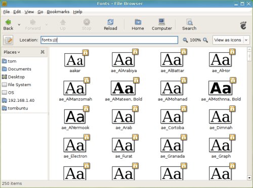 Ubuntu fonts