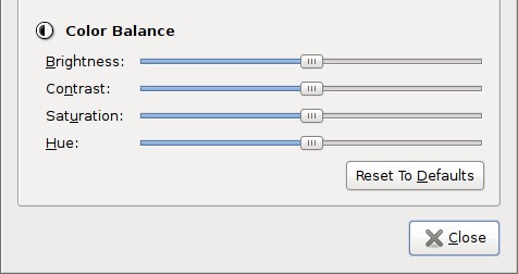 Totem preferences dialog