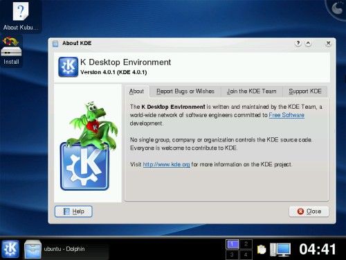 Kubuntu 8.04 KDE 4