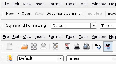 OpenOffice missing icons