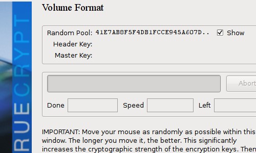TrueCrypt 5 wizard