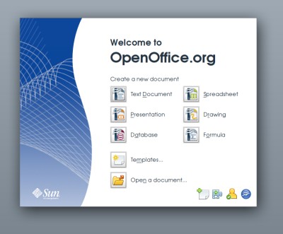 OpenOffice 3 start center