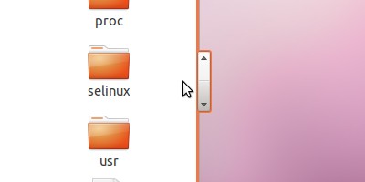 overlay scrollbar in Ubuntu
11.10
